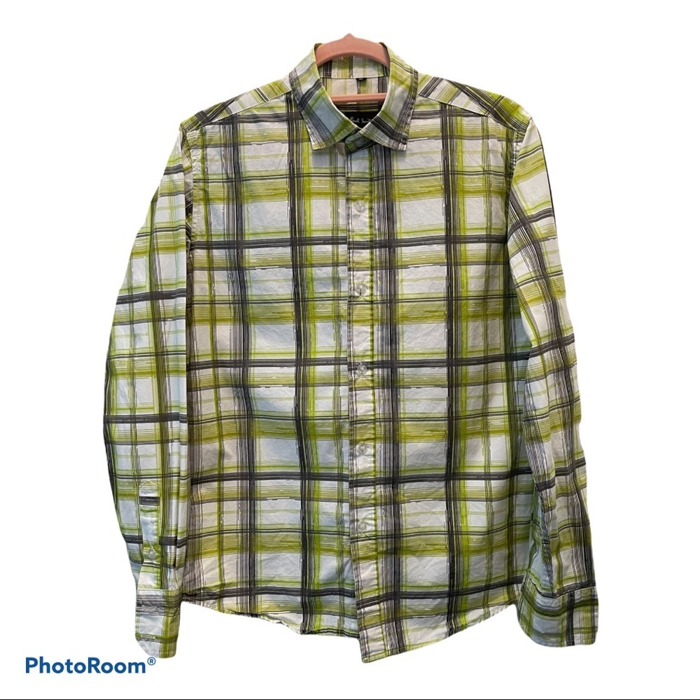 Paul Smith | Lime and Black Plaid Shirt